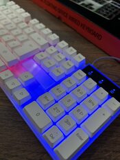 Buy Nauja balta žaidimų klaviatūra su RGB apšvietimu