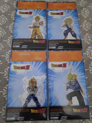 Pack set completo 4 figuras acrilicas Goku Gohan Vegeta Trunks Dragon ball Z
