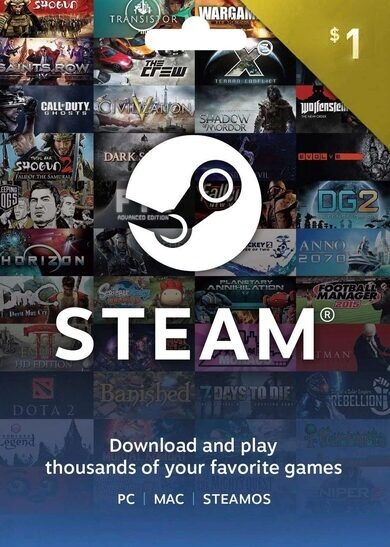 E-shop Steam Wallet Gift Card 1 USD Steam Key UNITED STATES