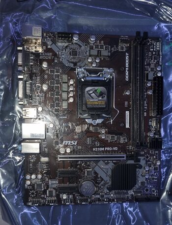 MSI H310M PRO-VD Intel H310 Micro ATX DDR4 LGA1151 1 x PCI-E x16 Slots Motherboard