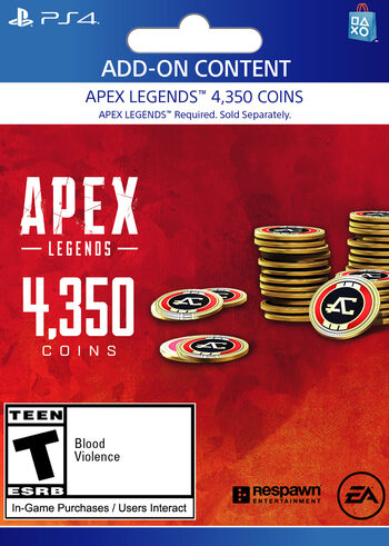 Apex Legends™ – 4,000 (+350 Bonus) Apex Coins (PS4/PS5) PSN Key SPAIN