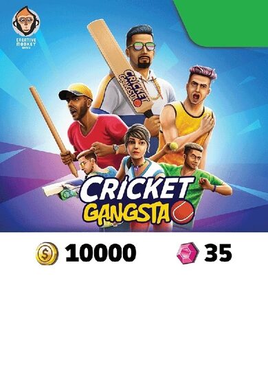 E-shop Cricket Gangsta - Coin Pack 10,000 + Gem Pack 35 (iOS/Android) meplay Key INDIA