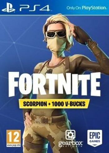 Fortnite: Scorpion Skin + 1000 V-Bucks (PS4) PSN Key EUROPE