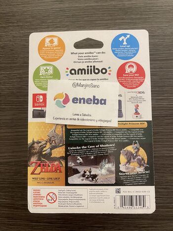 Figura Amiibo Zelda: Wolf Link / Midna new last unit