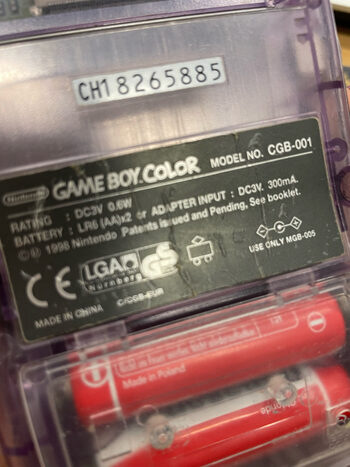 Nintendo Game Boy Color Gameboy clear purple console konsole for sale