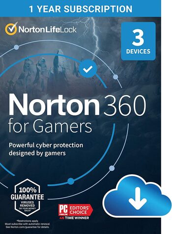 Norton 360 Deluxe for Gamers - 3 Devices 1 Year - Norton Key EUROPE