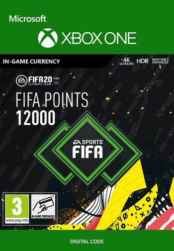 FIFA 20 - 12000 FUT Points (XBOX ONE) Xbox Live Klucz GLOBAL