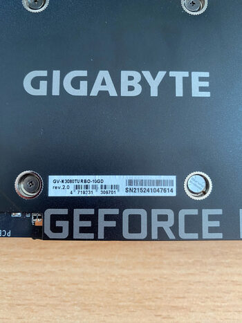 Gigabyte GeForce RTX 3080 10 GB 1440 Mhz PCIe x16 GPU