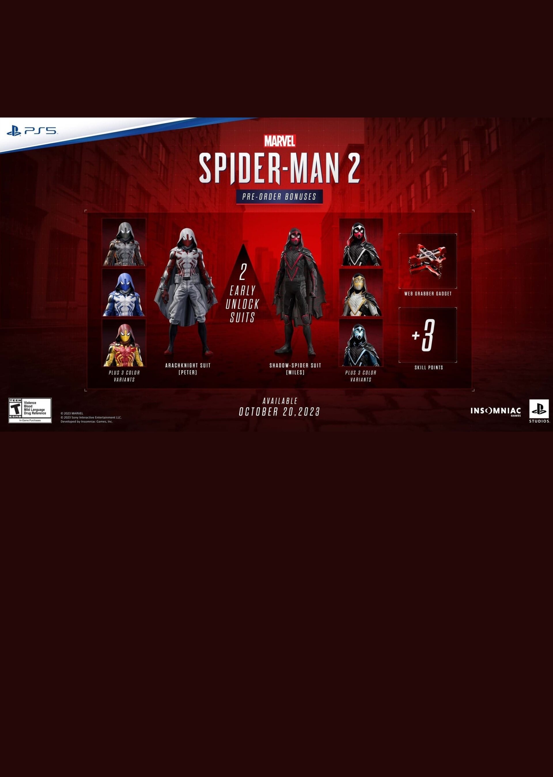 Spider-Man Miles Morales DLC Preorder Bonus PS5