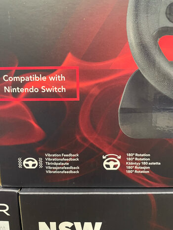 Naujas Nintendo Switch/PC vairas su pedalais. NSW Steering Wheel for Nintendo Switch/PC. for sale