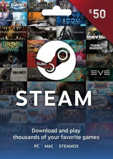 

Steam Wallet Gift Card 50 USD Steam Key OMAN