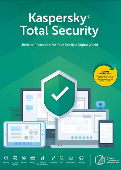 

Kaspersky Total Security 2019 - 10 Device - 1 Year Kaspersky Key EUROPE