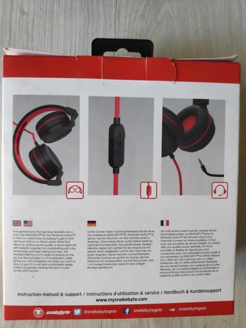 Auriculares gaming headset S Snakebyte fortnite Nintendo switch nuevo