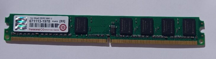 Memoria DIMM DDR2 a 800 MHz 1 GB