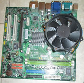 Placa Base Acer Aspire M3641, MCP73PV + Procesador Intel Core 2 Quad Q8200 2,33 Ghz + 1 Gb Memoria.