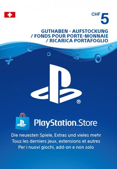 E-shop Playstation Network Card 5 CHF (CH) PSN Key SWITZERLAND
