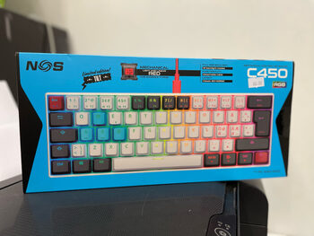 NOS C450 RGB Limited edition! Klaviatūra Mechanical Mini Pro Keyboard Red switches