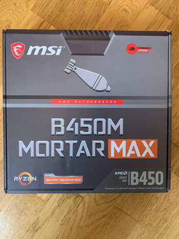 MSI B450M MORTAR MAX AMD B450 Micro ATX DDR4 AM4 2 x PCI-E x16 Slots Motherboard