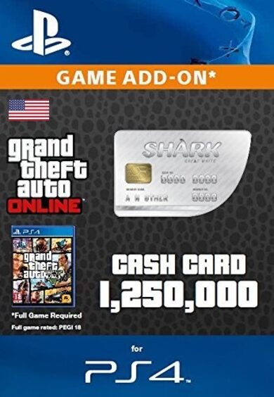 

Grand Theft Auto Online: Great White Shark Cash Card (PS4) PSN Key UNITED STATES