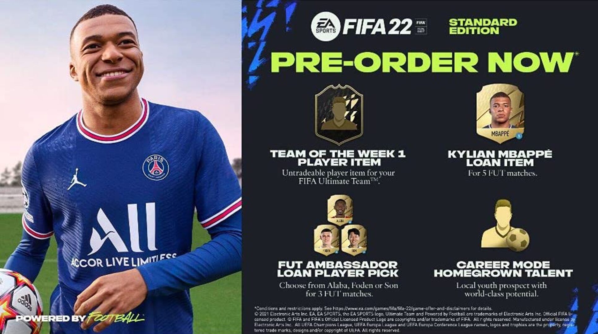 FIFA 22 (Standard Edition) Pre-order Bonus PSN Origin Key