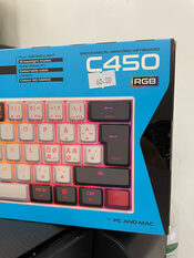 NOS C450 RGB Limited edition! Klaviatūra Mechanical Mini Pro Keyboard Red switches