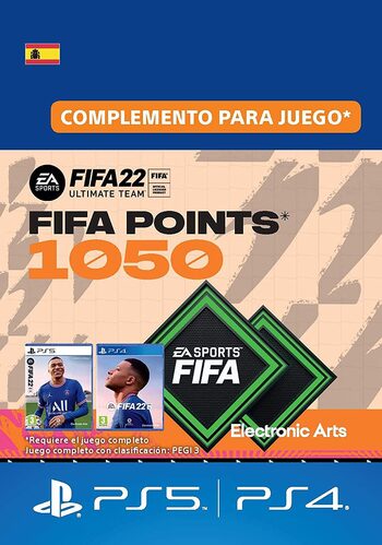 FIFA 22 - 1050 FUT Points (PS4/PS5) Código de PSN SPAIN