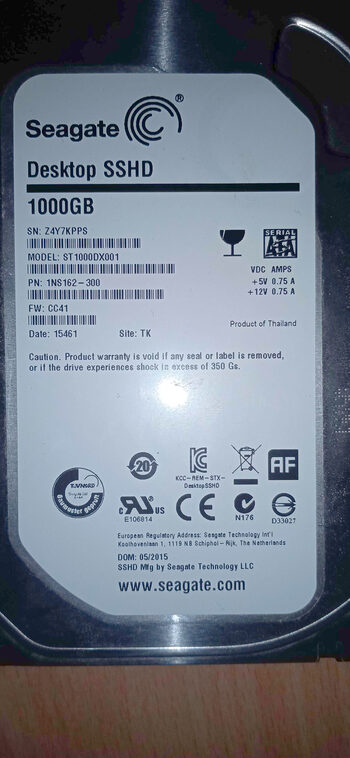 Seagate Desktop SSHD 1000GB