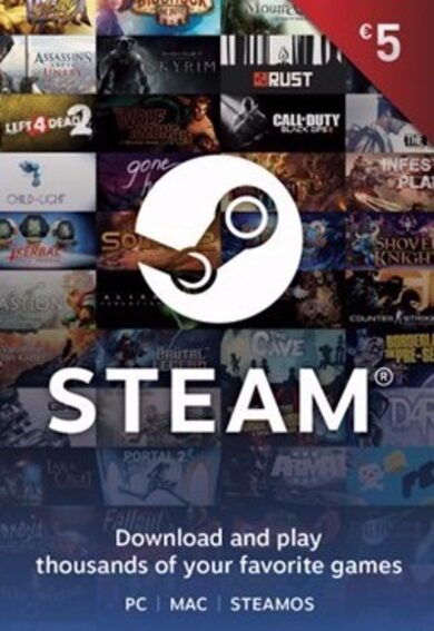 

Steam Wallet Gift Card 5 EUR Steam Key GLOBAL