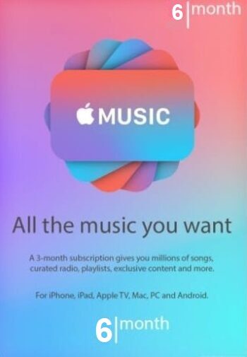 Apple Music Subscription 6 months TRIAL Key UNITED STATES