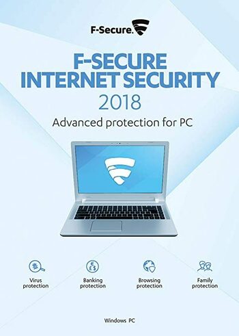 F-Secure Internet Security 2018 - 3 Device - 1 Year - Key EUROPE
