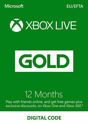 xbox live gold 12 month game