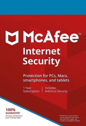 McAfee Internet Security (2024) 5 Devices 1 Year Key GLOBAL