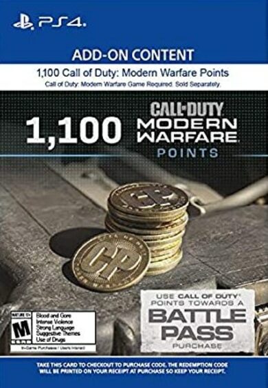

1100 Call of Duty: Modern Warfare Points (PS4/PS5) PSN Key LATAM