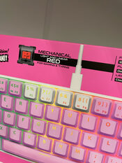 Buy NOS C450 RGB klaviatūra Mechanical Mini pro keyboard Limited edition Cotton Candy! red switches