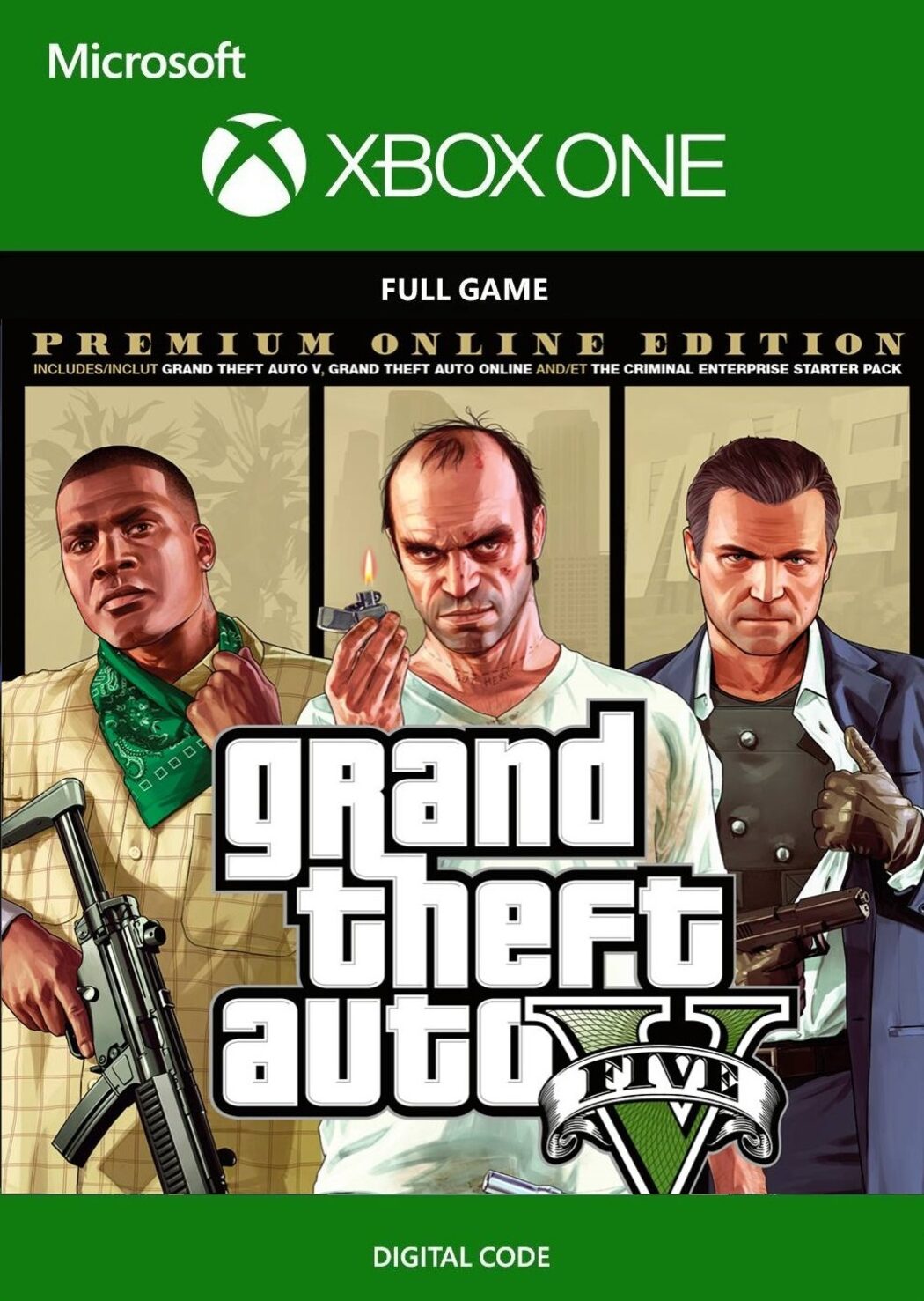 Grand Theft Auto 5 - Premium Online Edition (GTA 5) - Xbox One - ShopB - 14  anos!