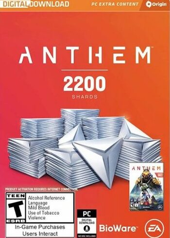 Anthem: 2200 Shards Origin Key GLOBAL