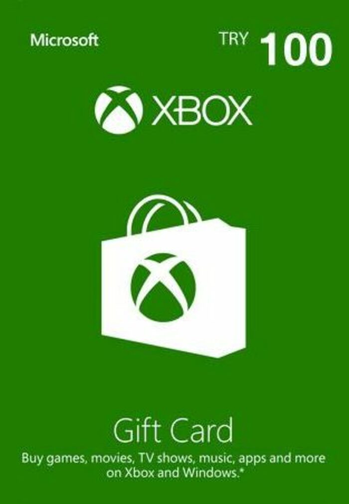 Xbox Gift Card. Xbox live 100 try gift card