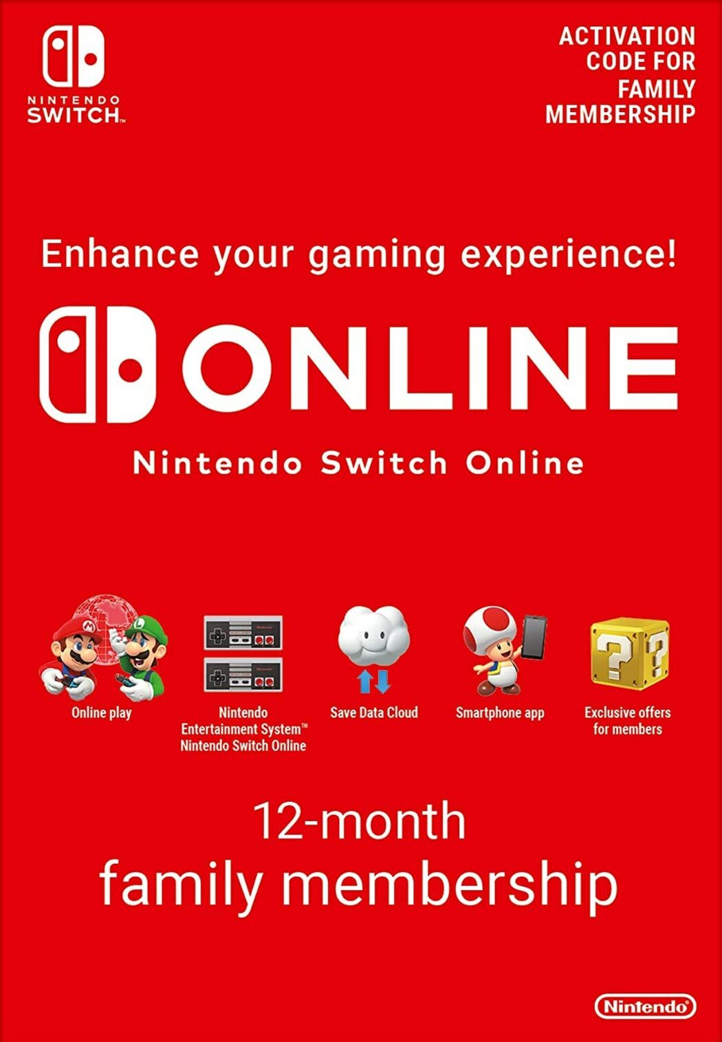 nintendo switch online family sharing