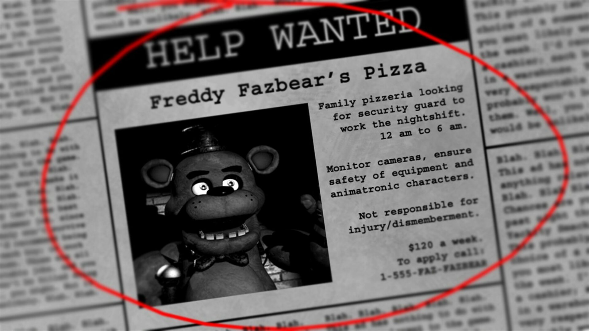 Five Nights at Freddy's Help Wanted Xbox One Mídia Digital