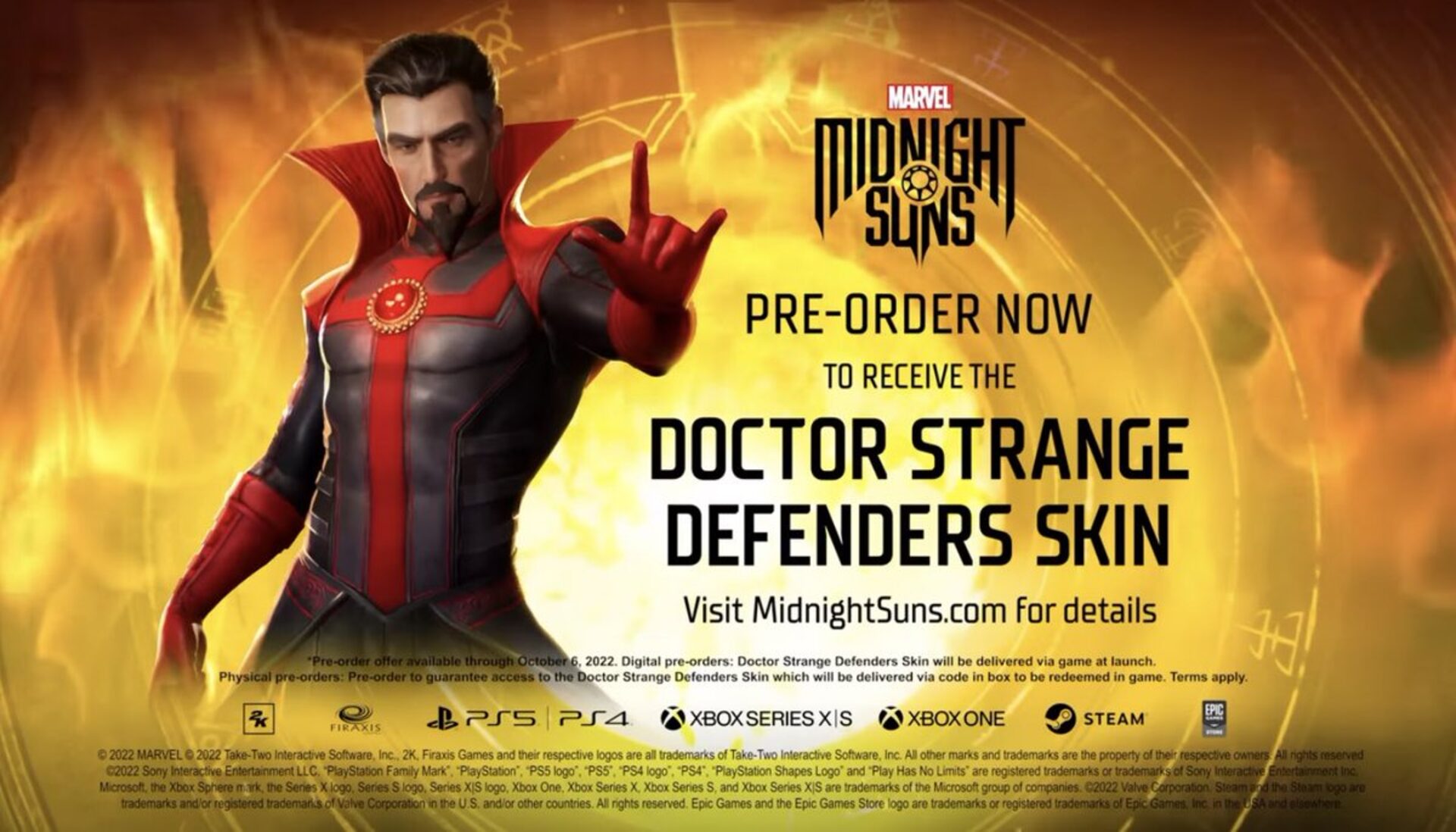 Marvel's Midnight Suns - Doctor Strange Defenders Skin DLC EU EN