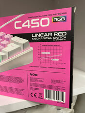 NOS C450 RGB klaviatūra Mechanical Mini pro keyboard Limited edition Cotton Candy! red switches