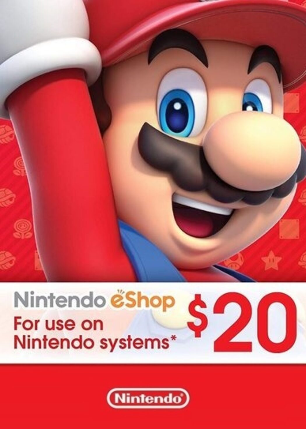 Día del Niño Celda de poder Factura Comprar Tarjeta Nintendo Eshop 20 dólares Estados Unidos USA | ENEBA
