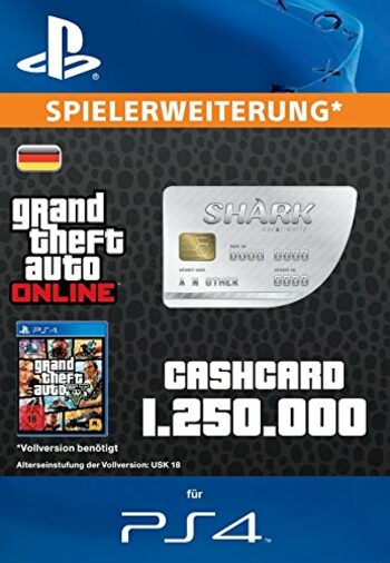 Grand Theft Auto Online: Great White Shark Cash Card (PS4) PSN Key GERMANY