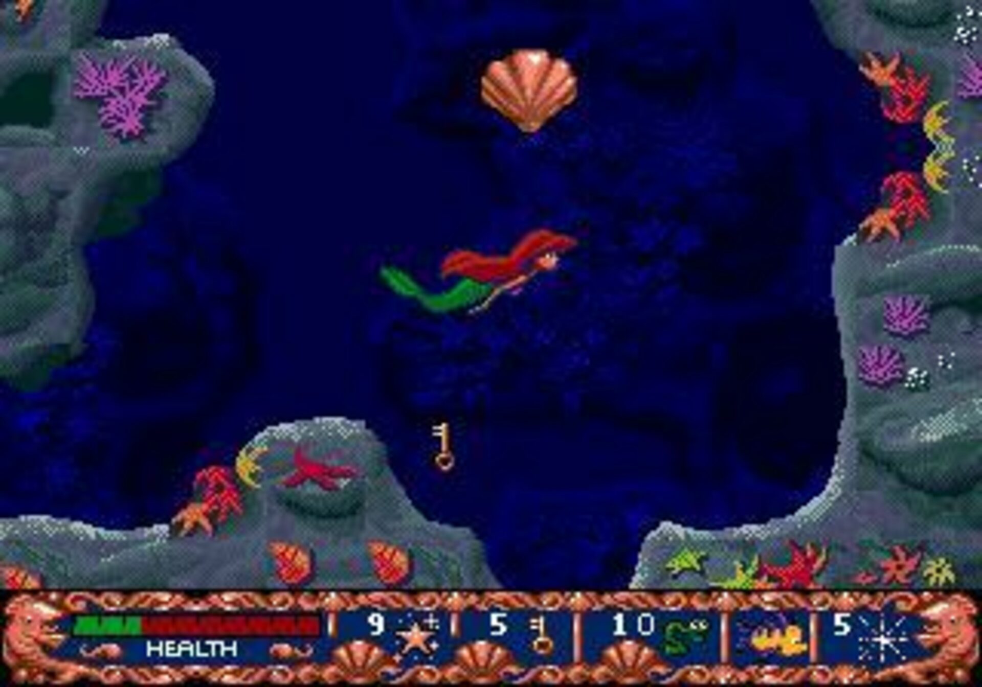 little mermaid sega game