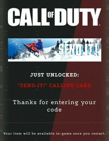 Call of Duty: Black Ops Cold War - Send It Calling Card (DLC) (PS4/PS5/XBOX ONE/XBOX SERIES X/PC) Official Website Key GLOBAL