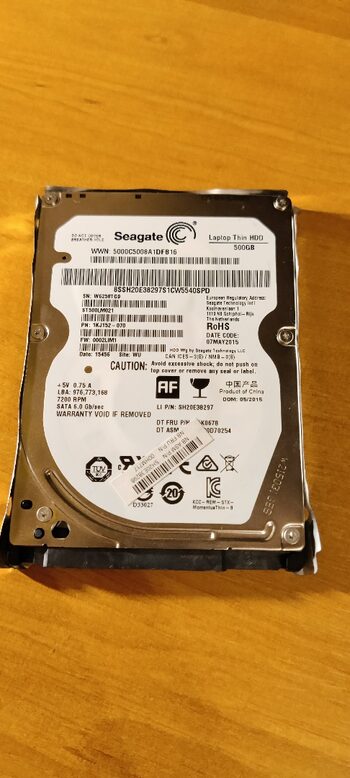 Pirkti Seagate 500 GB laptop thin HDD