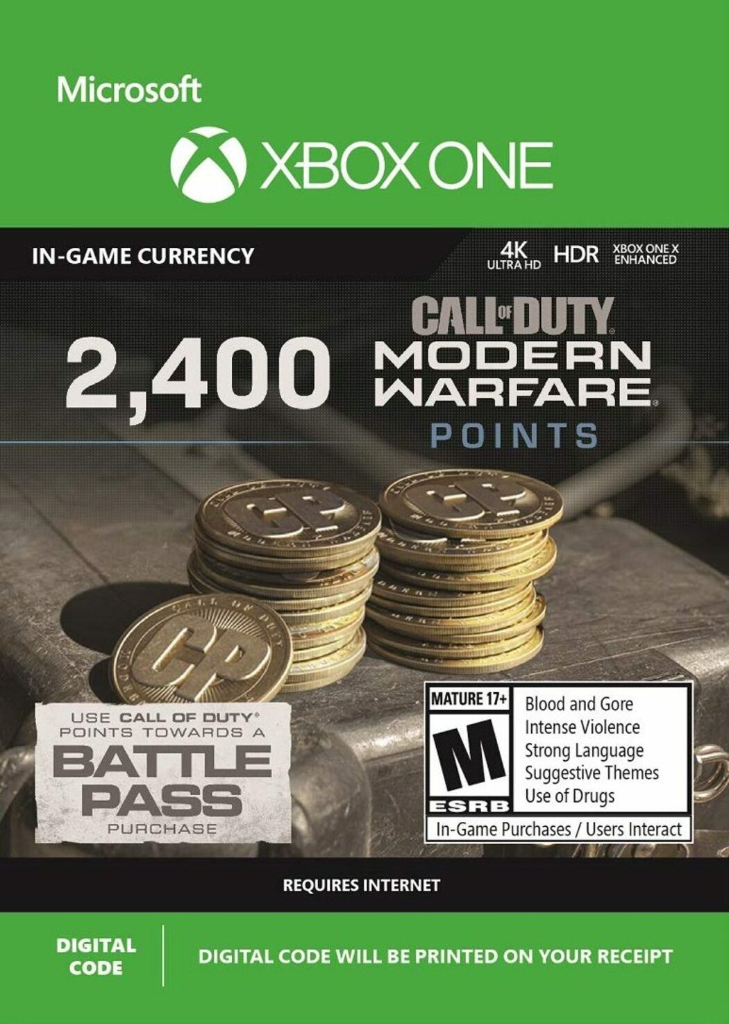 Call Of Duty Modern Warfare Xbox One Codigo 25 Digitos [Digital