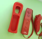 MANDO WII MOTION PLUS ROJO + FUNDA ROJA + NUNCHUK ROJO ORIGINAL