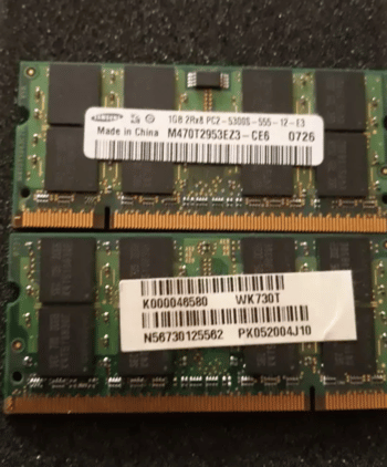 Memorias Ram Portátil Samsung 1GB