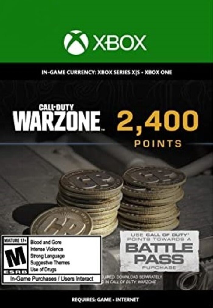 Comprar 2,400 Call of Duty Warzone Points XBOX LIVE Key